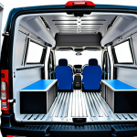 **

Customized catering van with insulated compartments, advanced ventilation, and optimized interior for diverse tray sizes, showcasing adaptation and personalization in the automotive market.

**