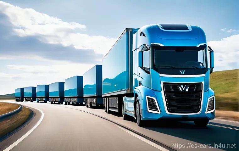 대형 트럭의 최신 안전 기술 - **Prompt:** Inside a high-tech truck cabin at dusk. A focused truck driver, male or female, is atten... 대형 트럭의 최신 안전 기술 - **Prompt:** Inside a high-tech truck cabin at dusk. A focused truck driver, male or female, is atten...