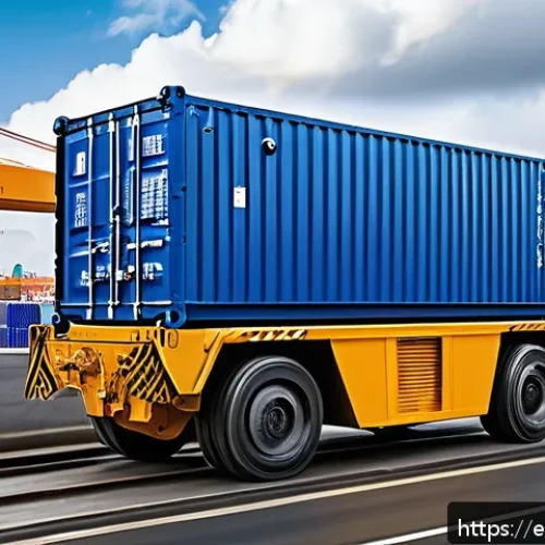 Home 17 특수 차량의 최신 배출가스 저감 기술 - A high-power electric motor integrated into a heavy-duty industrial crane operating in a dense urban...